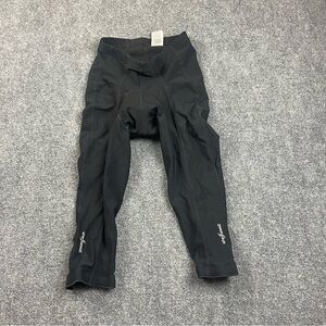 SHEBEEST Women’s Capri Black Padded Cycling Pants size: Medium